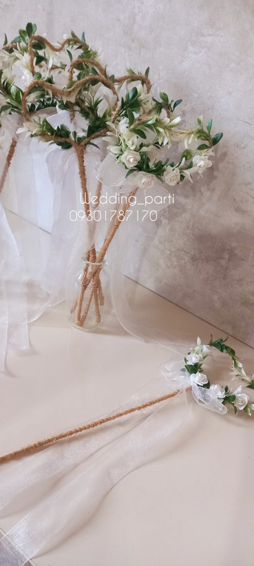 چوبک روبانی قلبی عروسی