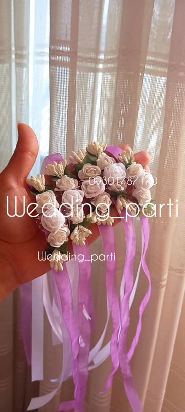 مچ بند گل رز ساقدوش و عروس
