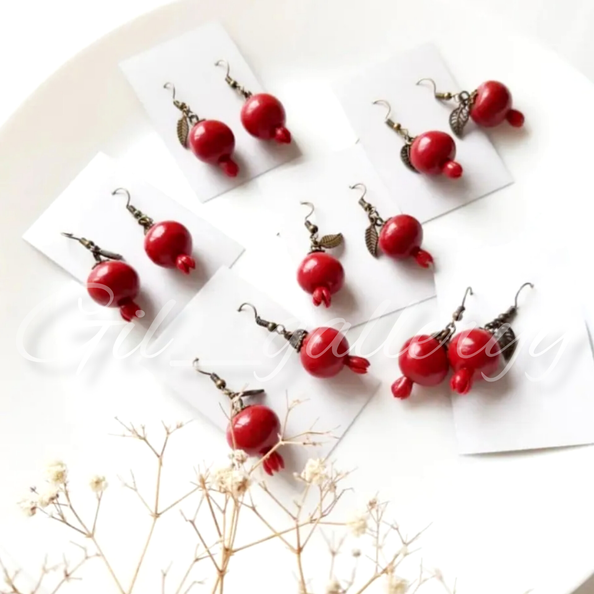 گوشواره انار برگ