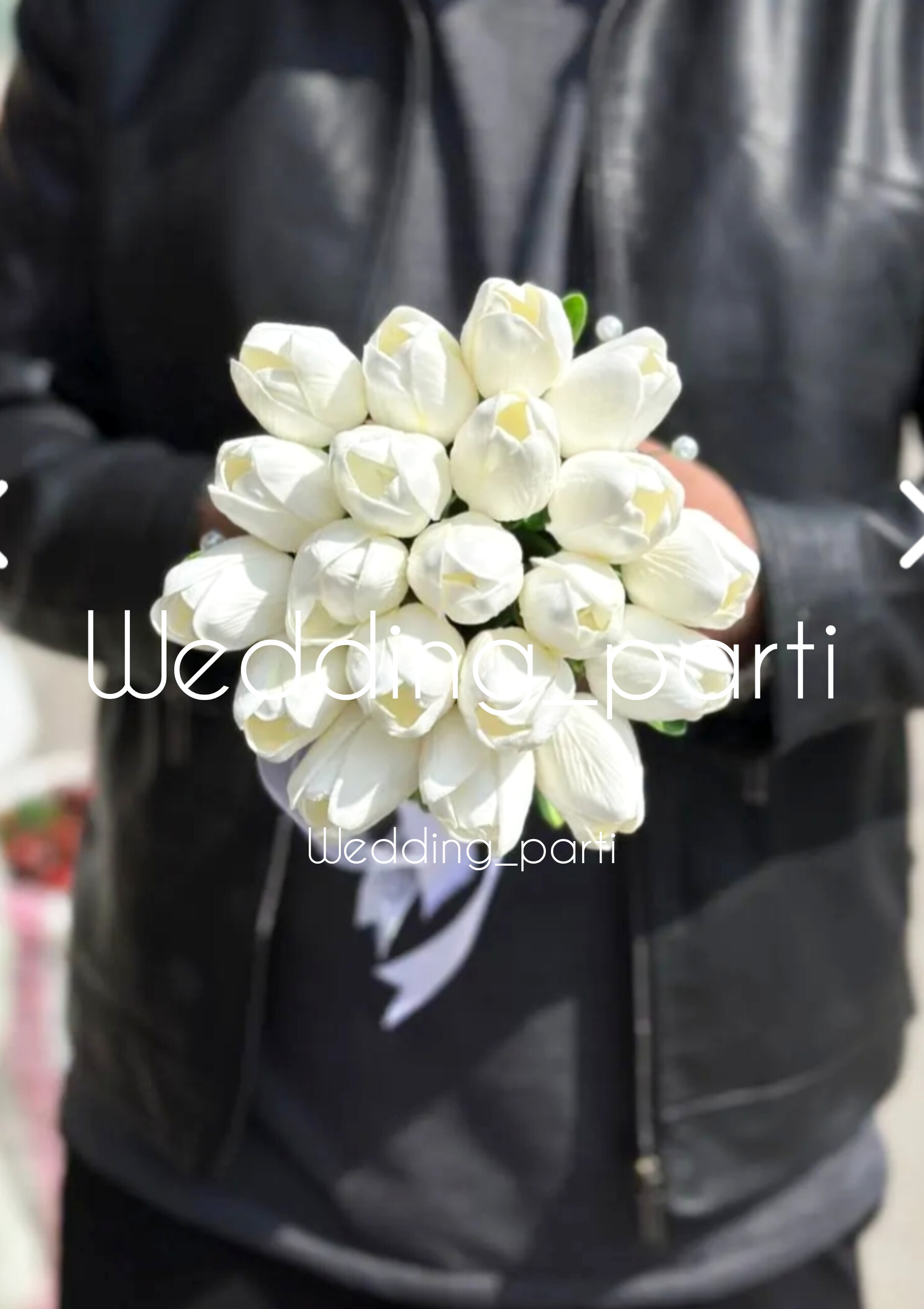 دسته گل لاله ریسه مروارید